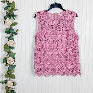 NANETTE LEPORE Lace Tank Blouse